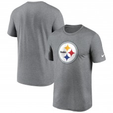 Pittsburgh Steelers Nike Heather Charcoal Primetime Legend Logo Performance T-Shirt Pittsburgh Steelers Nike Heather Charcoal Primetime Legend Logo Performance T-Shirt