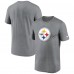Pittsburgh Steelers Nike Heather Charcoal Primetime Legend Logo Performance T-Shirt Pittsburgh Steelers Nike Heather Charcoal Primetime Legend Logo Performance T-Shirt