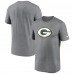 Футболка Green Bay Packers Nike Heather Charcoal Primetime Legend Logo Performance