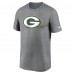 Футболка Green Bay Packers Nike Heather Charcoal Primetime Legend Logo Performance