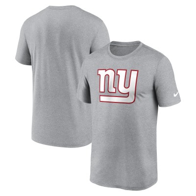 New York Giants Nike Heather Charcoal Primetime Legend Logo Performance T-Shirt