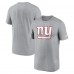 New York Giants Nike Heather Charcoal Primetime Legend Logo Performance T-Shirt