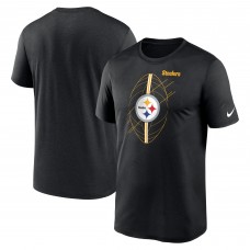 Pittsburgh Steelers Nike Black Legend Icon Performance T-Shirt