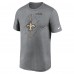 Футболка New Orleans Saints Nike Heather Charcoal Legend Icon Performance