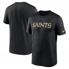 Футболка New Orleans Saints Nike Legend Wordmark Performance - Black