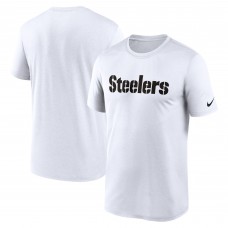Футболка Pittsburgh Steelers Nike Legend Wordmark Performance - White
