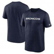 Футболка Denver Broncos Nike Legend Wordmark Performance - Navy