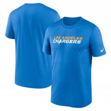 Футболка Los Angeles Chargers Nike Legend Wordmark Performance - Powder Blue