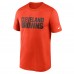 Футболка Cleveland Browns Nike Legend Wordmark Performance - Orange