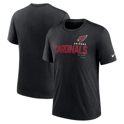 Футболка Arizona Cardinals Nike Team Tri-Blend - Heather Black