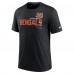 Футболка Cincinnati Bengals Nike Team Tri-Blend - Heather Black