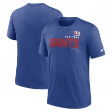 Футболка New York Giants Nike Team Tri-Blend - Heather Royal