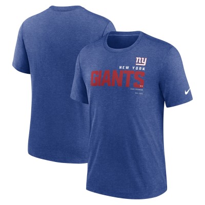 Футболка New York Giants Nike Team Tri-Blend - Heather Royal