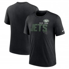 Футболка New York Jets Nike Team Tri-Blend - Heather Black