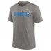 Футболка Los Angeles Chargers Nike Team Tri-Blend - Heather Charcoal