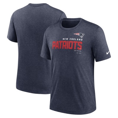 Футболка New England Patriots Nike Team Tri-Blend - Heather Navy