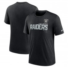 Футболка Las Vegas Raiders Nike Team Tri-Blend - Heather Black Футболка Las Vegas Raiders Nike Team Tri-Blend - Heather Black