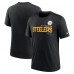 Pittsburgh Steelers Nike Heather Black Team Tri-Blend T-Shirt
