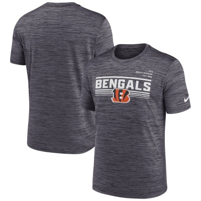Футболка Cincinnati Bengals Nike Yardline Velocity Performance - Anthracite