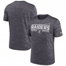 Футболка Las Vegas Raiders Nike Yardline Velocity Performance - Anthracite Футболка Las Vegas Raiders Nike Yardline Velocity Performance - Anthracite