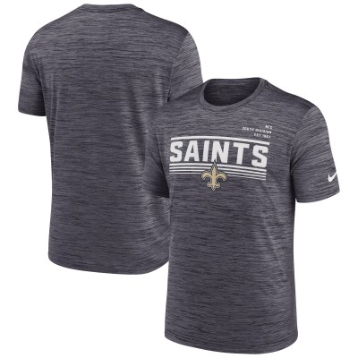 Футболка New Orleans Saints Nike Yardline Velocity Performance - Anthracite