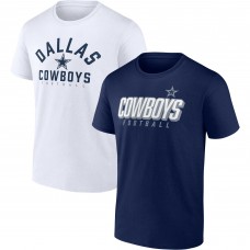 Набор из двух футболок Dallas Cowboys Player Pack - Navy/White