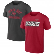 Набор из двух футболок Tampa Bay Buccaneers Player Pack - Red/Pewter