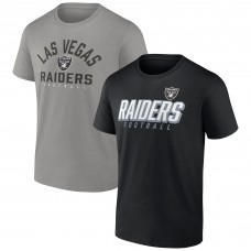 Набор из двух футболок Las Vegas Raiders Player Pack - Black/Silver