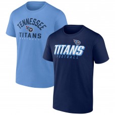 Набор из двух футболок Tennessee Titans Player Pack - Navy/Light Blue
