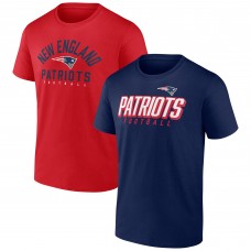 Набор из двух футболок New England Patriots Player Pack - Navy/Red