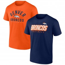 Набор из двух футболок Denver Broncos Player Pack - Navy/Orange