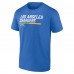 Футболка Los Angeles Chargers Stacked - Powder Blue