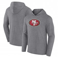 Футболка с длинным рукавом с капюшоном San Francisco 49ers Primary Logo - Heather Gray