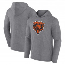 Лонгслив с капюшоном Chicago Bears Primary Logo - Heather Gray