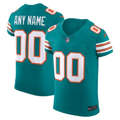 Именная джерси Miami Dolphins Nike Aqua Alternate Vapor F.U.S.E. Elite