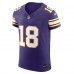 Игровая джерси Justin Jefferson Minnesota Vikings Nike Alternate Vapor F.U.S.E. Elite - Purple