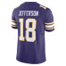Джерси Justin Jefferson Minnesota Vikings Nike Classic Vapor F.U.S.E. Limited - Purple