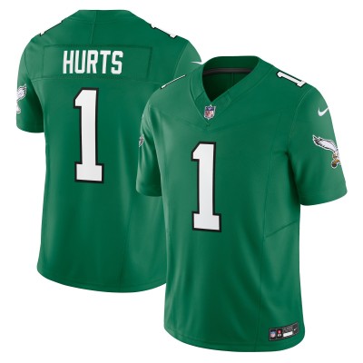 Игровая джерси Jalen Hurts Philadelphia Eagles Nike Vapor F.U.S.E. Limited - Kelly Green