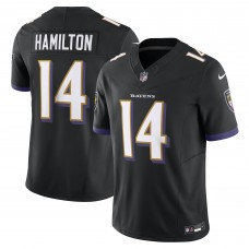 Джерси Baltimore Ravens Kyle Hamilton Nike Black Alternate Vapor F.U.S.E. Limited