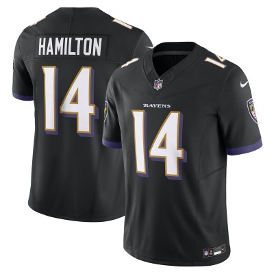 Джерси Baltimore Ravens Kyle Hamilton Nike Black Alternate Vapor F.U.S.E. Limited