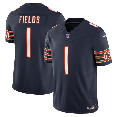 Игровая джерси Justin Fields Chicago Bears Nike Vapor F.U.S.E. Limited - Navy