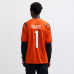 Джерси Ja'Marr Chase Cincinnati Bengals Nike Vapor F.U.S.E. Limited - Orange
