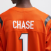 Джерси Ja'Marr Chase Cincinnati Bengals Nike Vapor F.U.S.E. Limited - Orange
