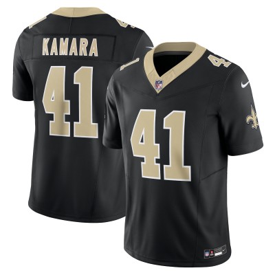 Игровая джерси New Orleans Saints Alvin Kamara Nike Black Vapor F.U.S.E. Limited