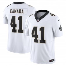 Игровая джерси New Orleans Saints Alvin Kamara Nike White Vapor F.U.S.E. Limited