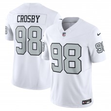 Джерси Las Vegas Raiders Maxx Crosby Nike White Vapor F.U.S.E. Limited