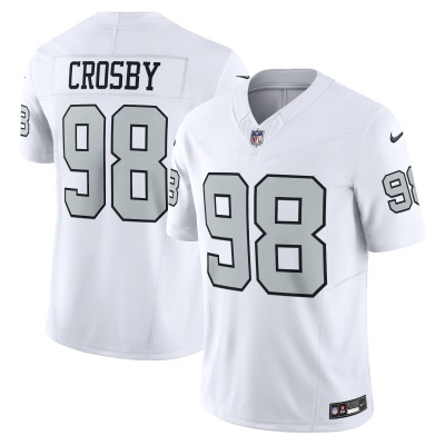 Джерси Las Vegas Raiders Maxx Crosby Nike White Vapor F.U.S.E. Limited