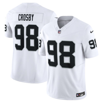 Джерси Las Vegas Raiders Maxx Crosby Nike White Vapor F.U.S.E. Limited