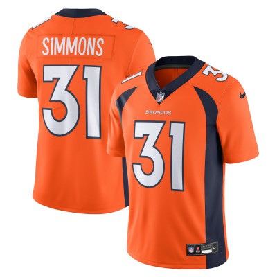 Джерси Justin Simmons Denver Broncos Nike  Vapor Untouchable Limited - Orange