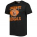 Футболка Cincinnati Bengals Charcoal Homage Hyper Local Tri-Blend